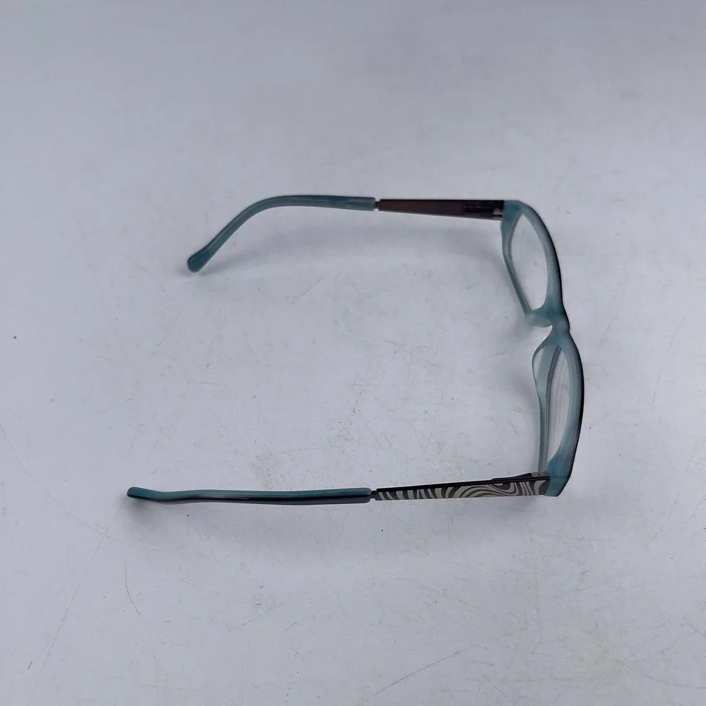 Lucky Brand Jade‎ Eyeglasses Frame Brown Blue Plastic Full Rim Oval 46-16-125mm